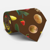 Vegetable Pattern Farmers Food Print Neck Tie ネクタイ (ロール)