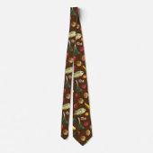 Vegetable Pattern Farmers Food Print Neck Tie ネクタイ (裏面)