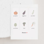 Vegetable seed pack 2x3 Inch Label Set シール