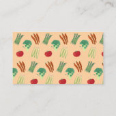 Vegetable Themed Custom Business Cards 名刺 (裏面)