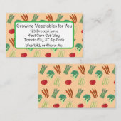 Vegetable Themed Custom Business Cards 名刺 (正面/裏面)