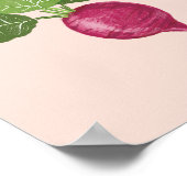 Vegetable wall art - Raddish illustration ポスター (角)