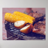 Vegetables and meat ポスター (正面)