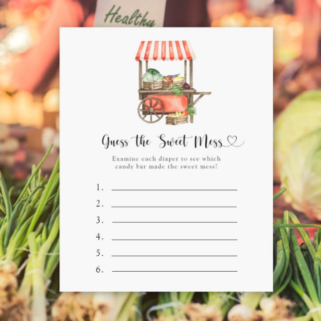 Vegetables baby shower - Guess the Sweet Mess (クリエイターアップロード済み)