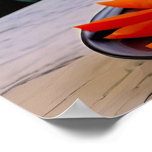 Vegetables Christmas Tree, Lettuce Leaves & Cherry ポスター (角)