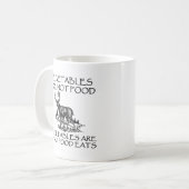 Vegetables Not Food Funny Hunting Mug コーヒーマグカップ (正面左)