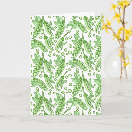 Vegetables Peas カード (黄色い花)