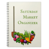 Vegetables Shovel Farm Themed ノートブック (正面)