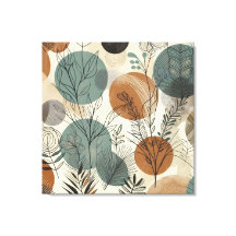 Vegetal Line Art自然 with Tones and抽象芸術Ci