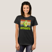 Vegetarian Cat Avogato Veggie Hangover Avocado Vin Tシャツ (正面フル)