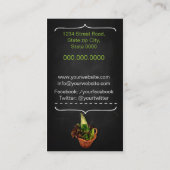 Vegetarian Chef / Catering / cook service 名刺 (裏面)