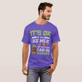 Vegetarian Fast Food Vegan Veggie retro Tシャツ (正面フル)