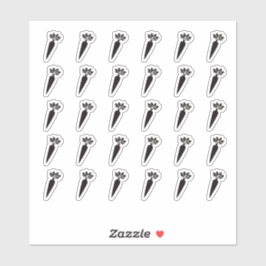 Vegetarian Wedding Place Card Meal Menu Choice シール