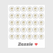 Vegetarian Wedding Place Cards Meal Choice  シール (シート)