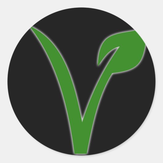 Vegetarianismo ラウンドシール (正面)