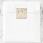 Vegetationsgebiete，ティエール・アトラスの地図 スクエアシール (バッグ)