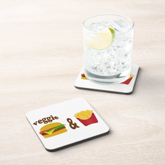 Veggie Burger and Fries コースター (右側)