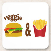 Veggie Burger and Fries コースター (正面)