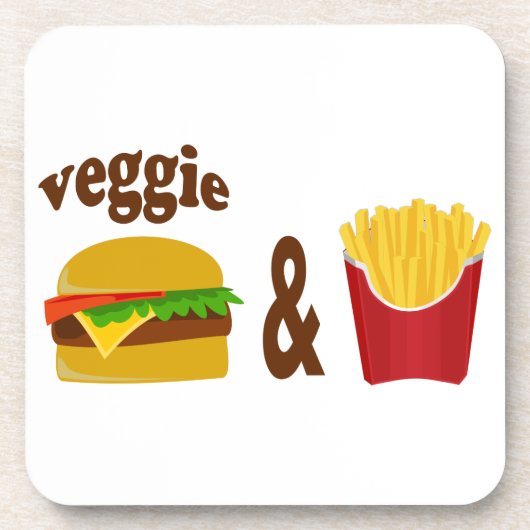 Veggie Burger and Fries コースター (正面)