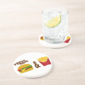 Veggie Burger and Fries コースター (側面)