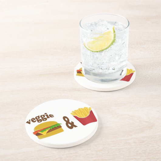 Veggie Burger and Fries コースター (側面)