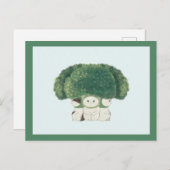 Veggie Cats Postcard -broccoli cat- ポストカード (正面/裏面)