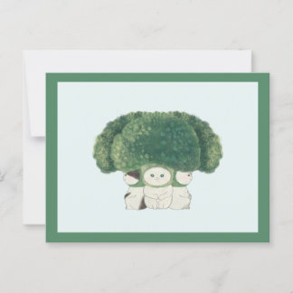 Veggie Cats Postcard -broccoli cat- ポストカード