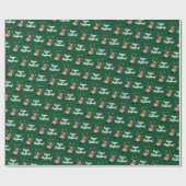 Veggie Christmas! Cute Guinea Pig Juggling Sprouts ラッピングペーパー (フラット)