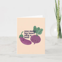 Veggie Pun：あなたは私のハートをビーツをスキップさせる ノートカード