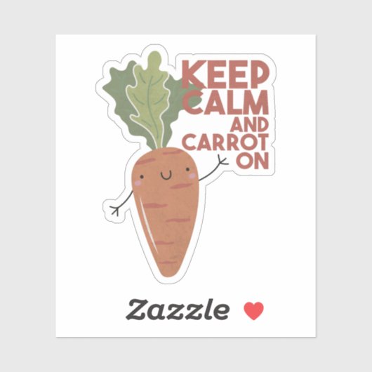 Veggie Pun:ステッ保クにはCalmとニンジン シール (シート)