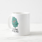 Veggie Puns Just Kale Me おもしろい Food Pun コーヒーマグカップ (正面左)