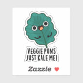 Veggie Puns Just Kale Me おもしろい Food Pun シール (シート)