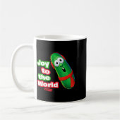 Veggietales Joy To The World Larry The Cuber コーヒーマグカップ (左)