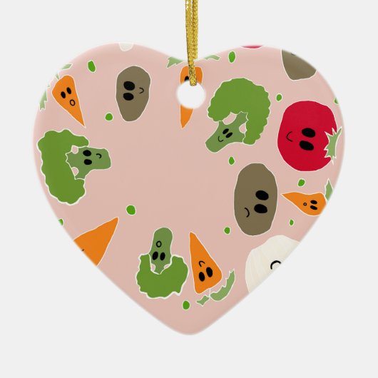 veggisの群れ セラミックオーナメント (正面)