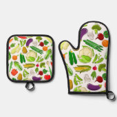 Vegis 鍋つかみ&鍋敷きセット (正面)