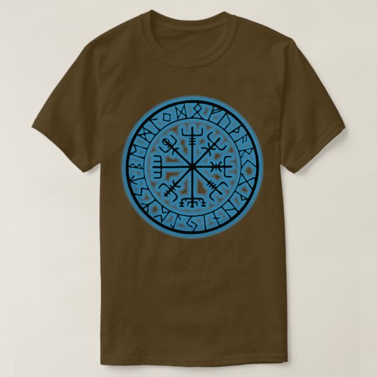 Vegviser古代ランズコンパスのバイキング1 Tシャツ (デザイン正面)