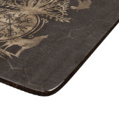 Vegviser -バイキングコンパスオーナメント カッティングボード (角)