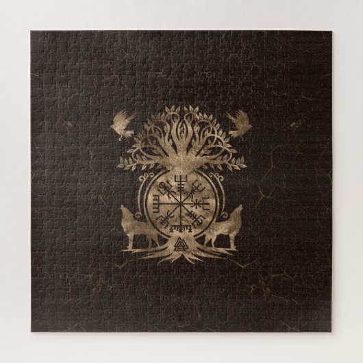 Vegviser -バイキングコンパスオーナメント ジグソーパズル (縦)