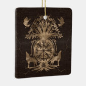 Vegviser -バイキングコンパスオーナメント セラミックオーナメント (右)
