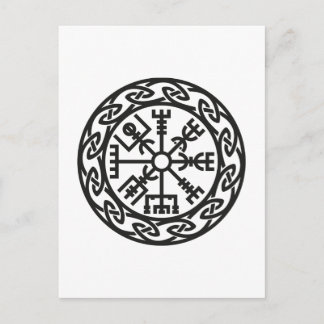 Vegvisir，アイスランド，旅行者のチャーム，保護 ポストカード