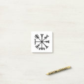 Vegvísir (バイキングのコンパス) ポストイット (デスク上)