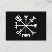 Vegvísir (バイキングのコンパス) 名刺 (裏面)
