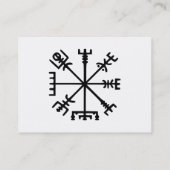 Vegvísir (バイキングのコンパス) 名刺 (裏面)