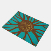 Vegvisir -バイキングの運行コンパス ドアマット (アングル)
