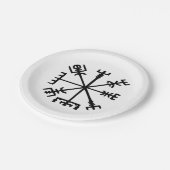 Vegvísir（バイキングコンパス） ペーパープレート (アングル)