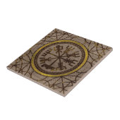 Vegvisir。 魔法の運行バイキングのコンパス タイル (側面)