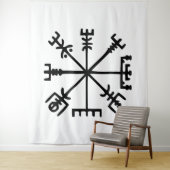 Vegvísir (Viking Compass) タペストリー (インサイチュ)