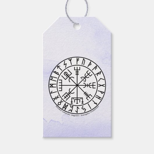 Vegvisir Viking Compass Symbol Design ギフトタグ (正面)