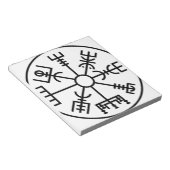 vegvisorバイキングシンボルノースシールドオジン ノートパッド (アングル)