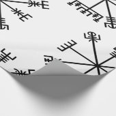 Vegvisorバイキング記号 ラッピングペーパー (角)